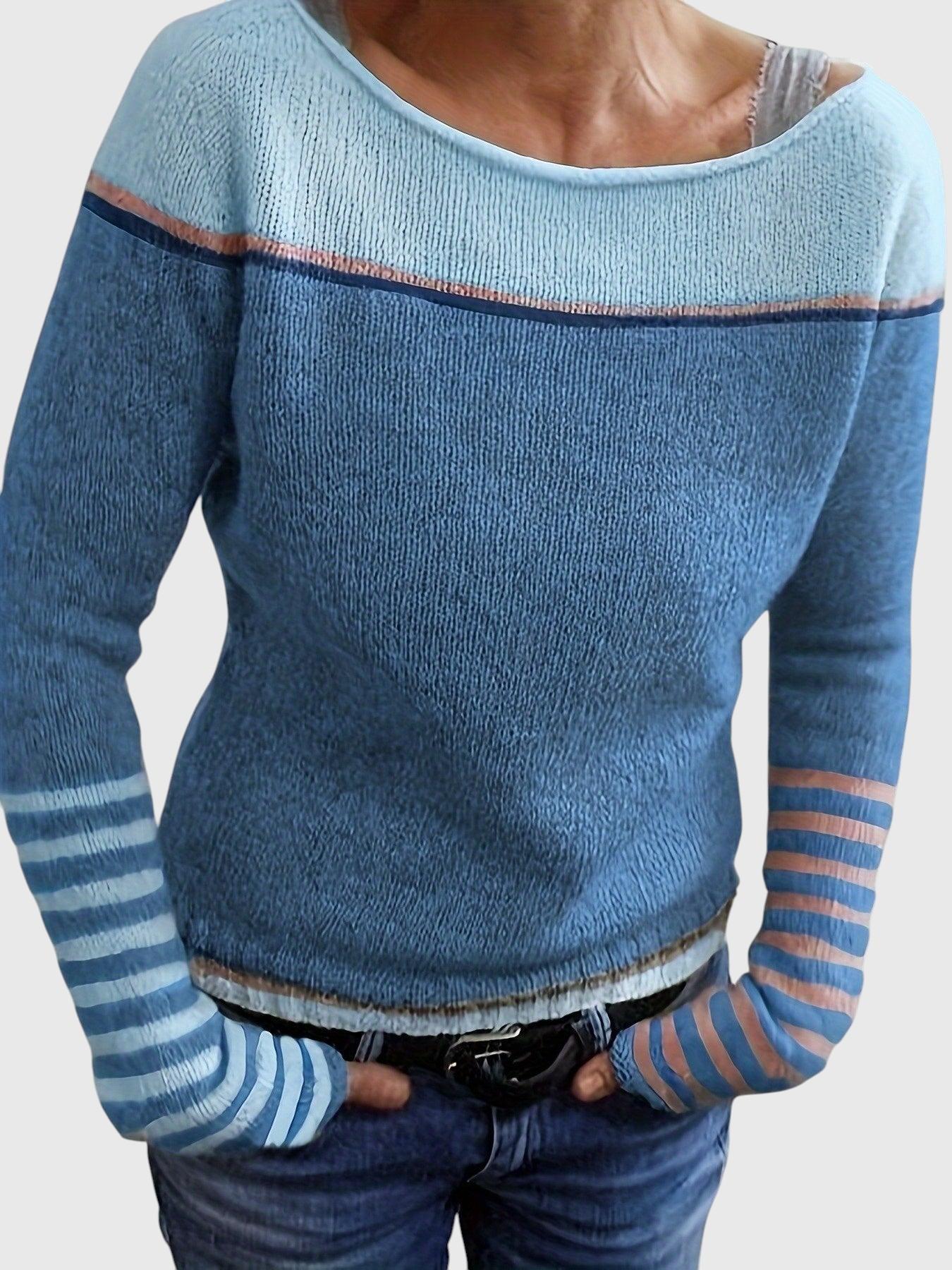 Katharina – Pull Rayé à Manches Longues