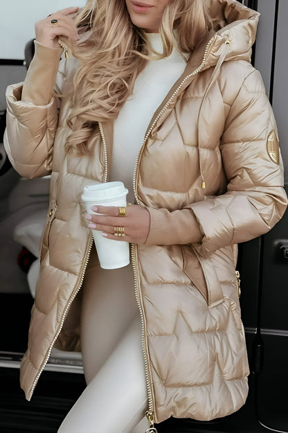 Élise™ | Manteau d'hiver élégant avec capuche et rembourrage